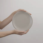 4 piece beige stoneware ceramic side plates